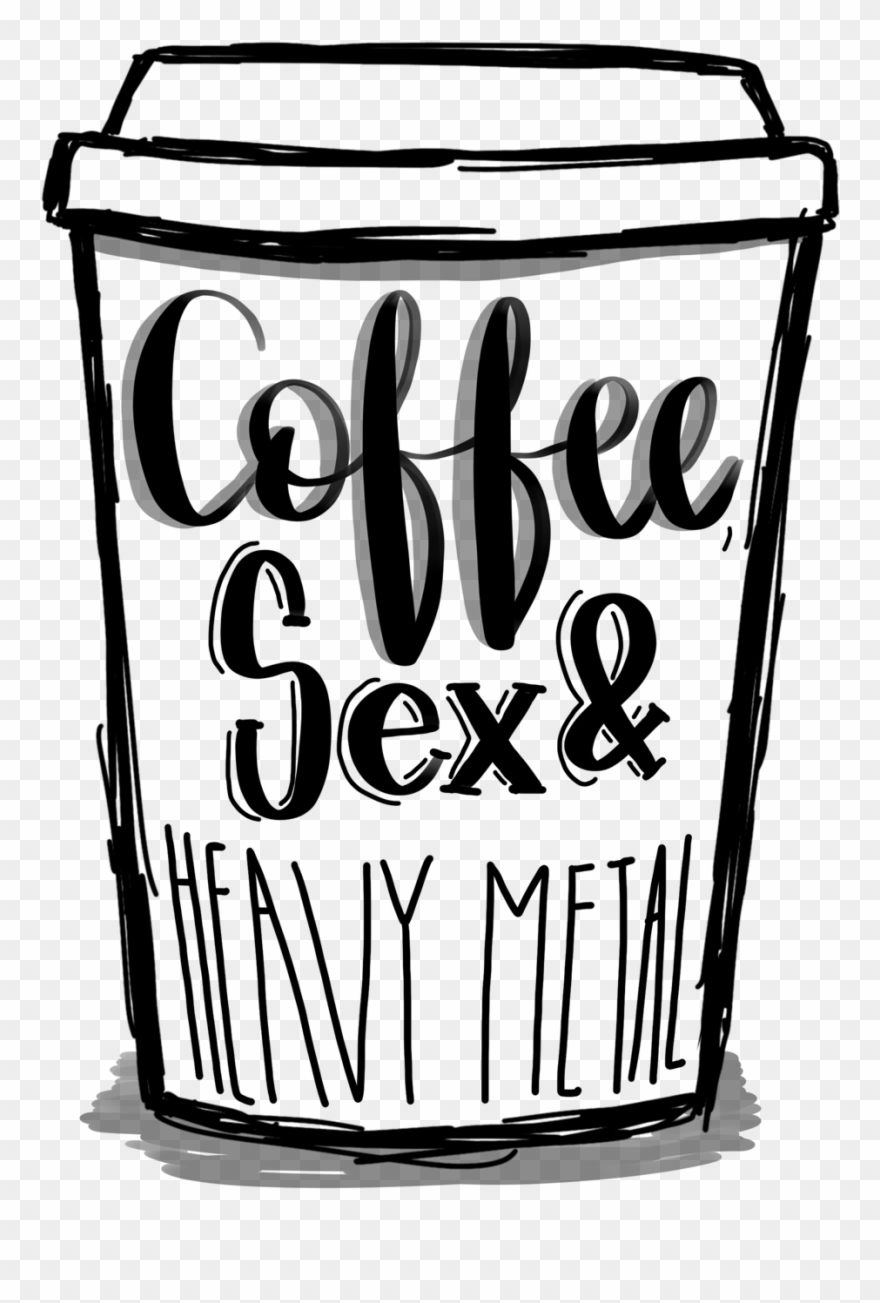 "coffee, Sex & Heavy Metal" Print Clipart