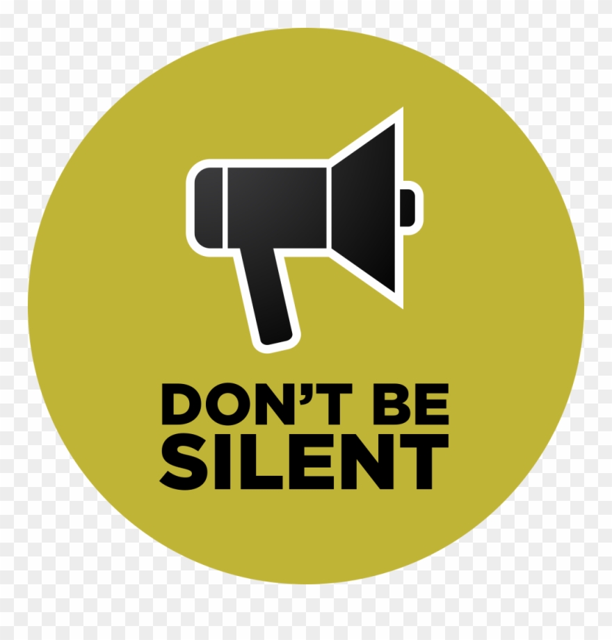 A Golden Circle Contains A Black Megaphone And The Clipart