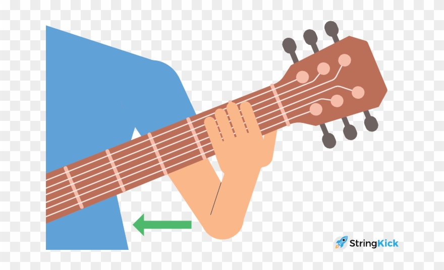Bar Chord Elbow Position Clipart