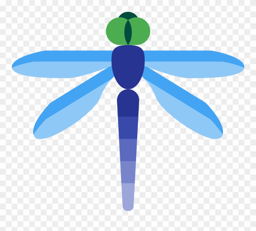This Is An Icon Depicting A Dragonfly With The Image Clipart