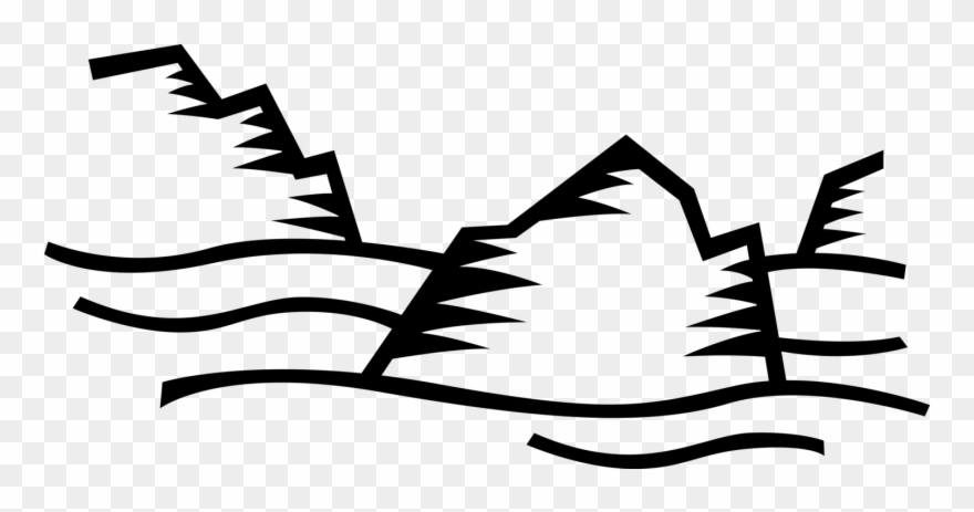 Vector Illustration Of Rivers And Streams Clipart