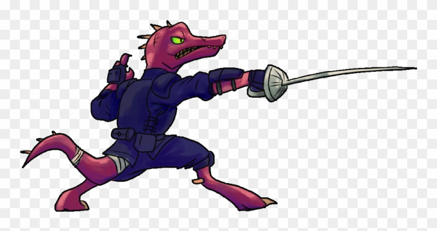 Sliceface The Ninja Kobold I Drew In A Stream With Clipart