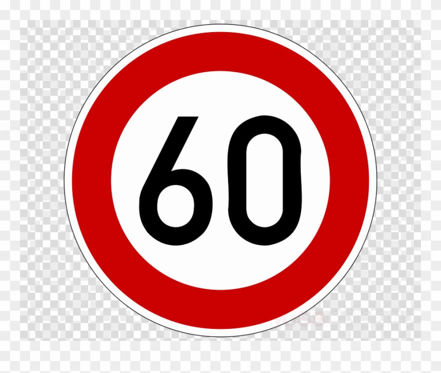 Verkehrsschild 60 Clipart Traffic Sign Royalty-free - Png Download