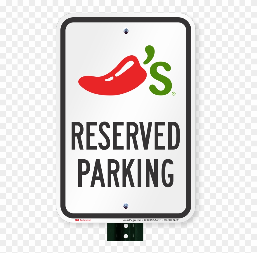 Reserved Parking Sign, Chilis Grill And Bar Clipart