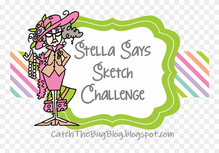 Sassy Stella Says Sketch Clipart