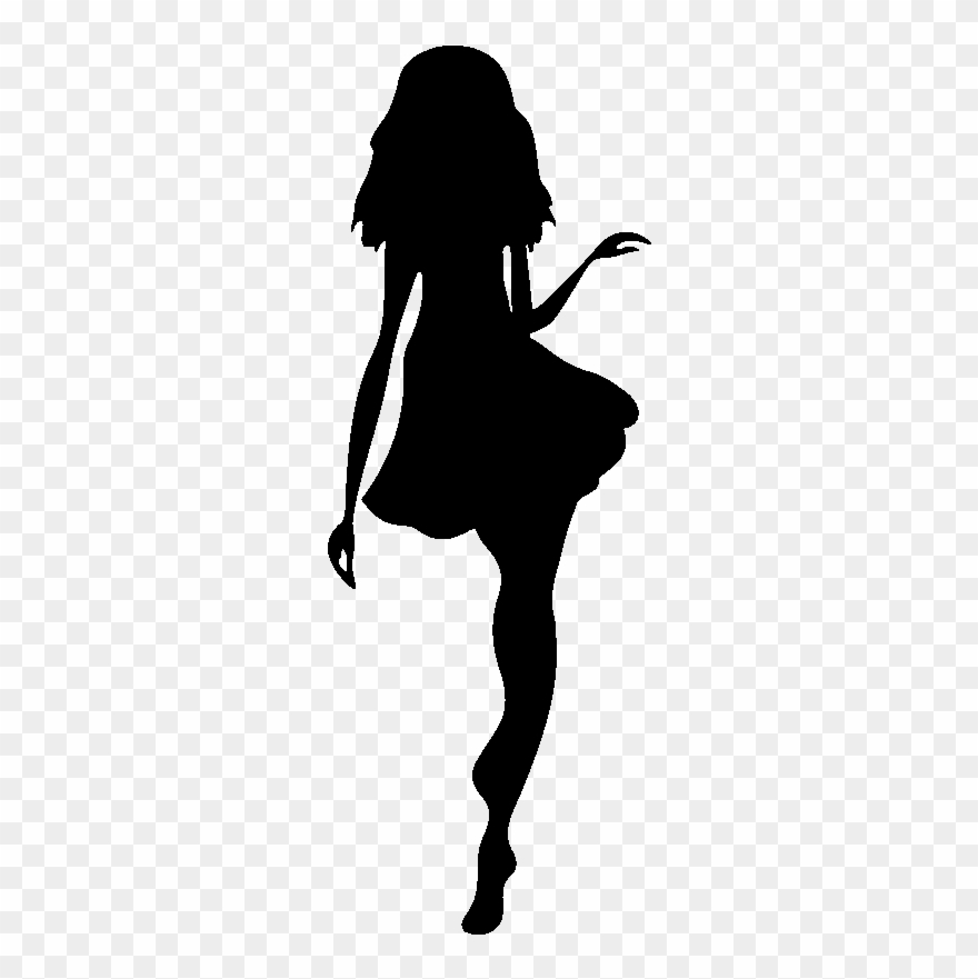 Sticker Silhouette Top Model Ambiance Sticker Kc2348 Clipart