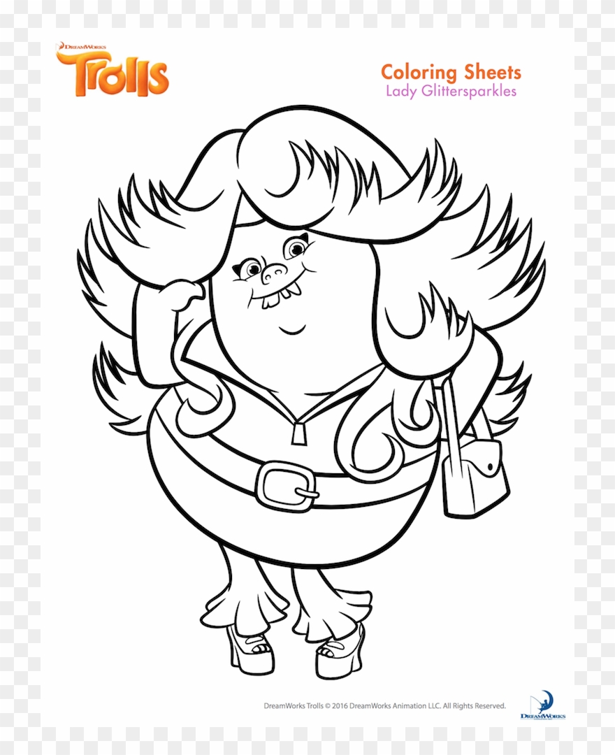 Dreamworks Trolls Glitterific Guy Diamond Clipart