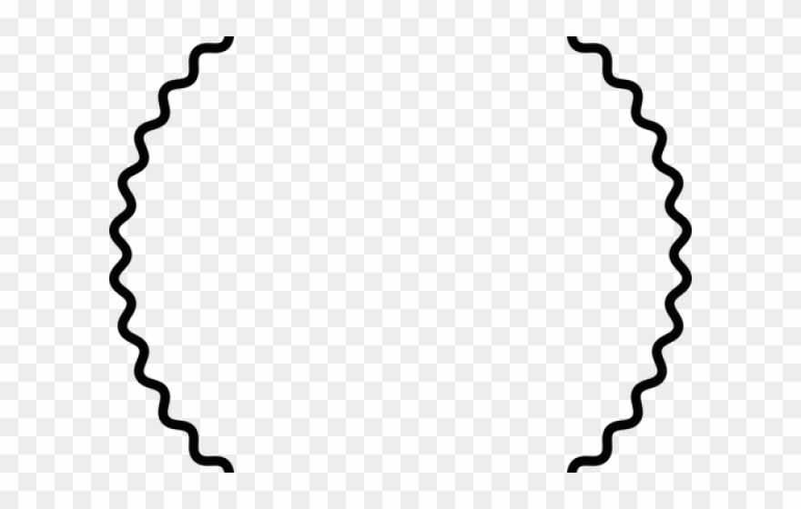 Vector Frame Clipart Scalloped Frame - Png Download