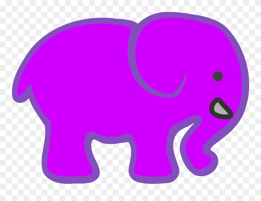 Lavender Clipart Elephant - Png Download