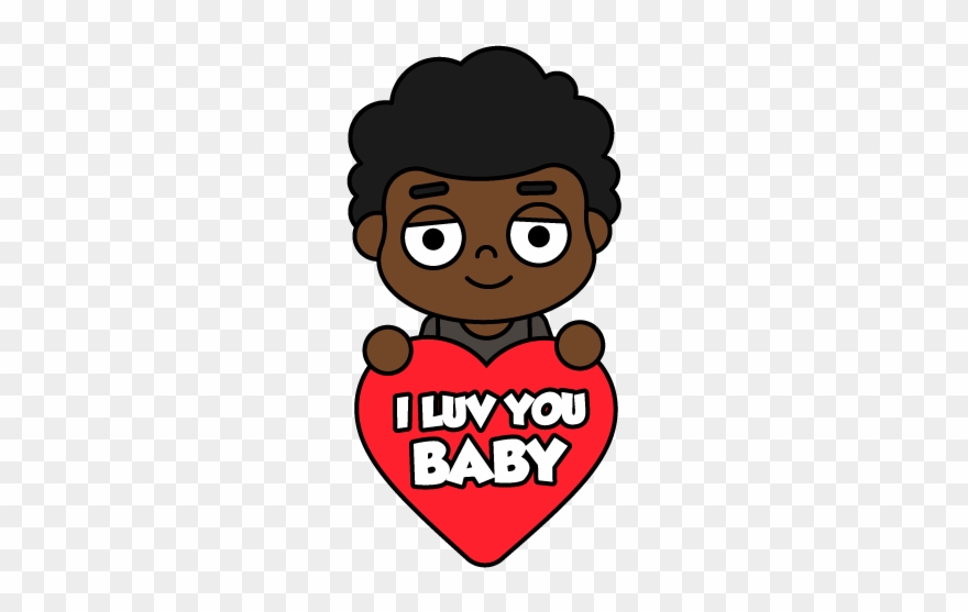 The Black Love For Valentine's Day App Clipart