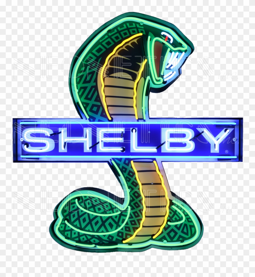 Shelby Cobra Neon Sign Clipart