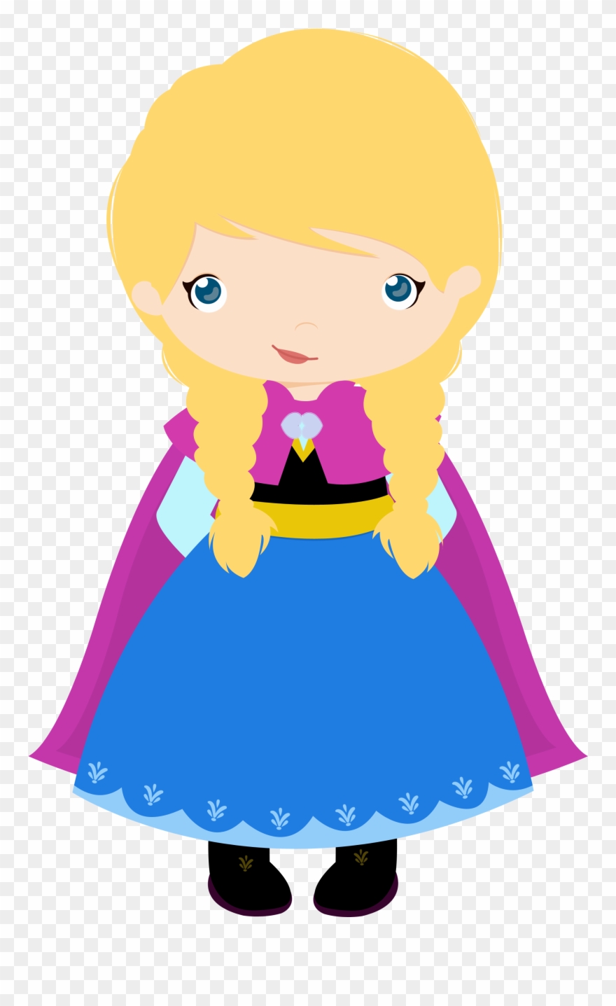 X Disney Frozen Anna Elsa New Design - Frozen Anna Cute Png Clipart
