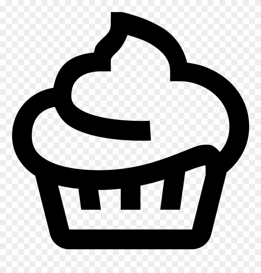 Its A Cupcake With A Large Portion Of Frosting Which - Confectionery Icon Clipart