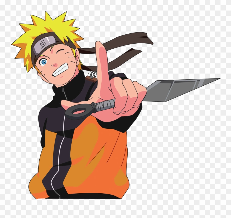 Imagem Naruto Png - Naruto Holding A Kunai Clipart