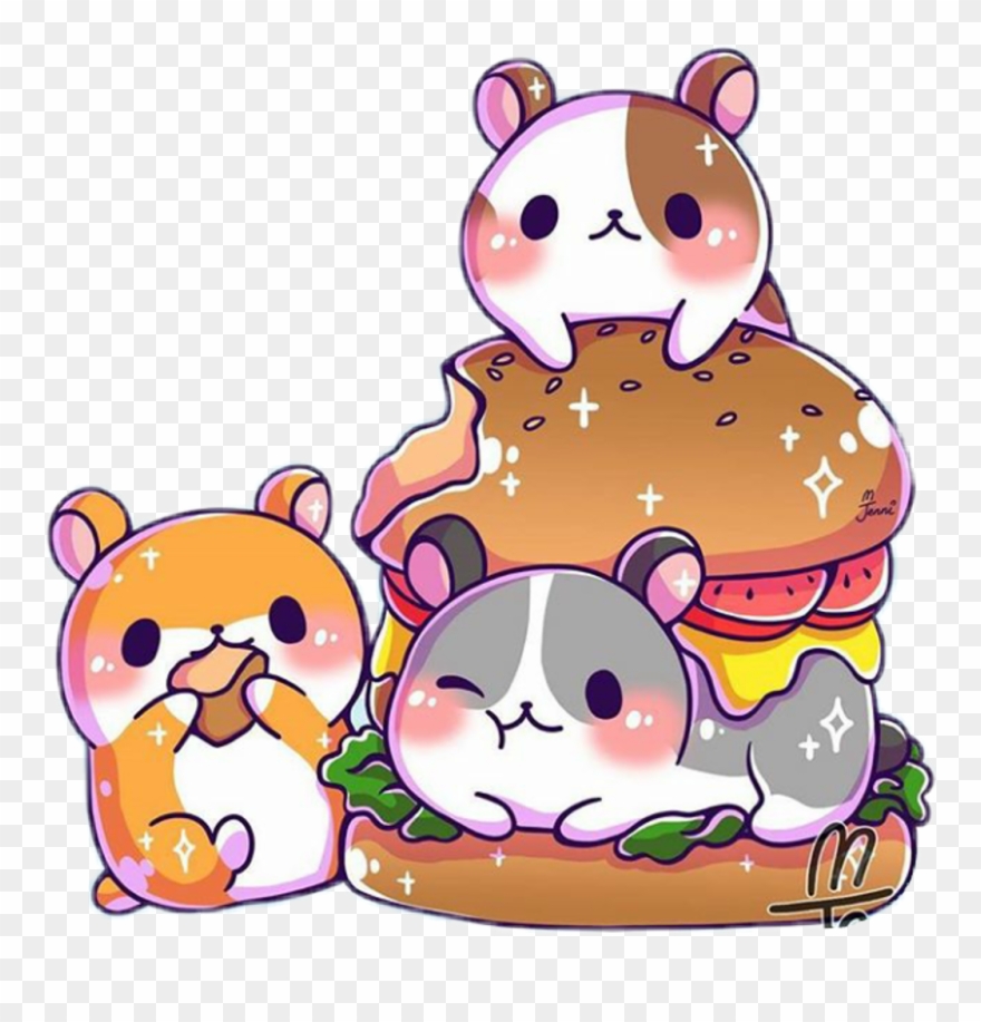 Kawaii Hamsters Clipart Hamster Drawing Kawaii - Jenni Illustrations New - Png Download