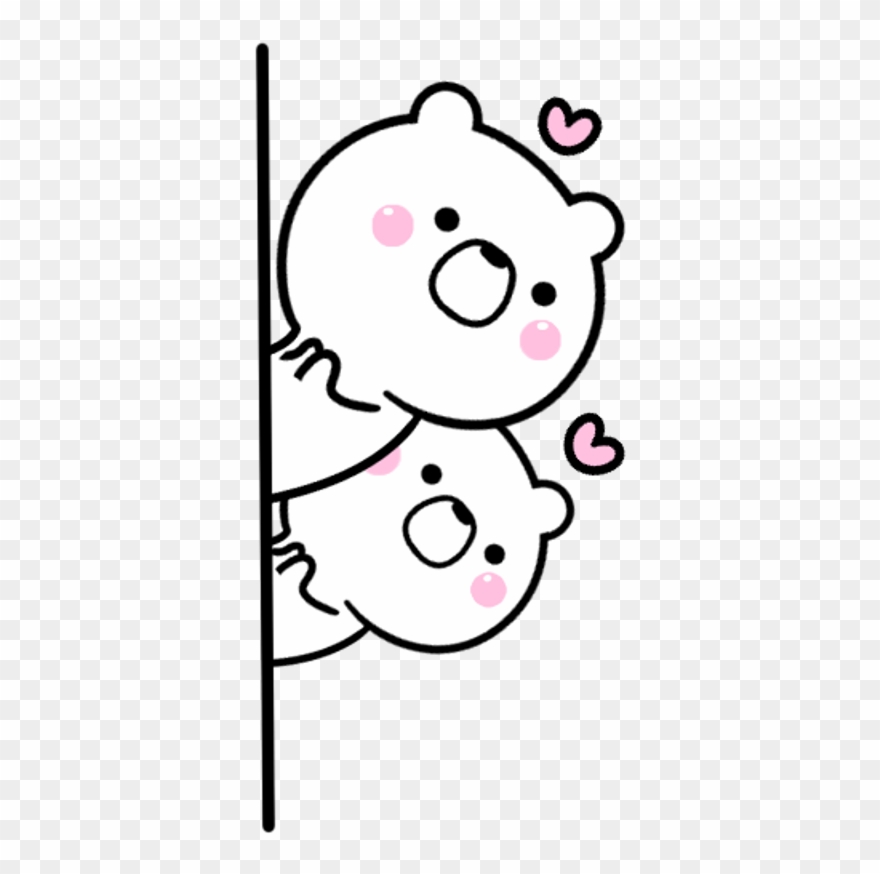 Bear Kawaii Cute Sticker Beautiful - Cuteness Clipart