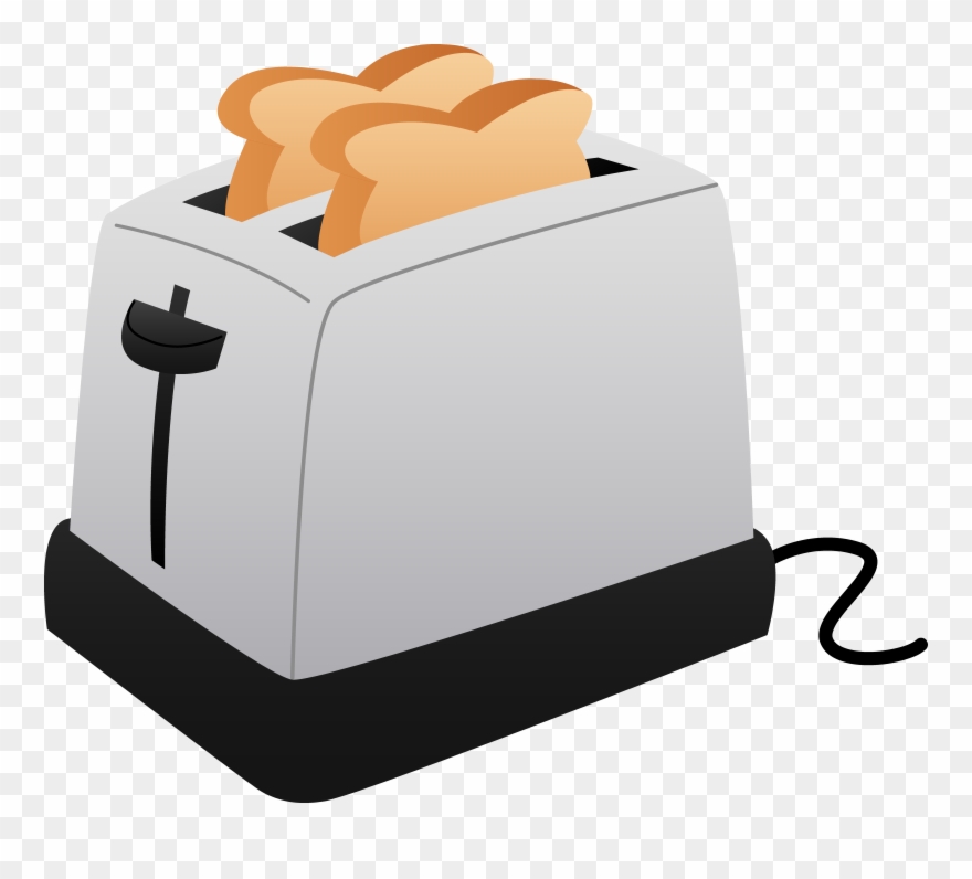 Toaster And Slices Of Toast Toasted Bread In Toaster Clipart (240921