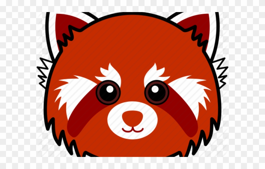 Red Panda Clipart Head - Red Panda - Png Download