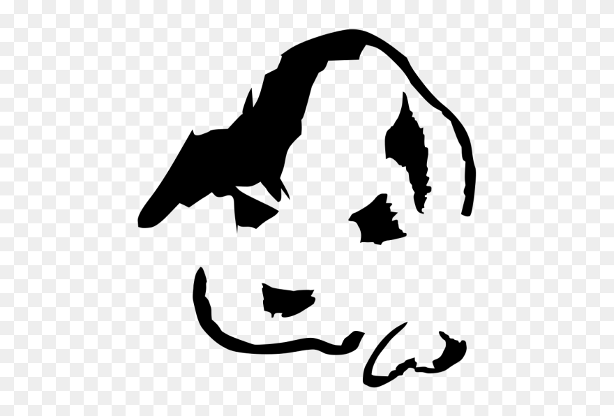 Puppy Face Lineart Clip Art - Clip Art - Png Download