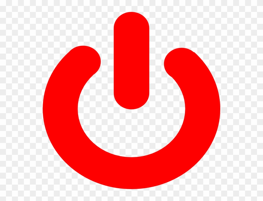 Stop Clip Art At Clker - Red Power Button Png Transparent Png
