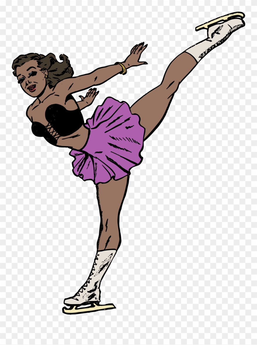 Big Image - Clipart Of Ice Skating - Png Download