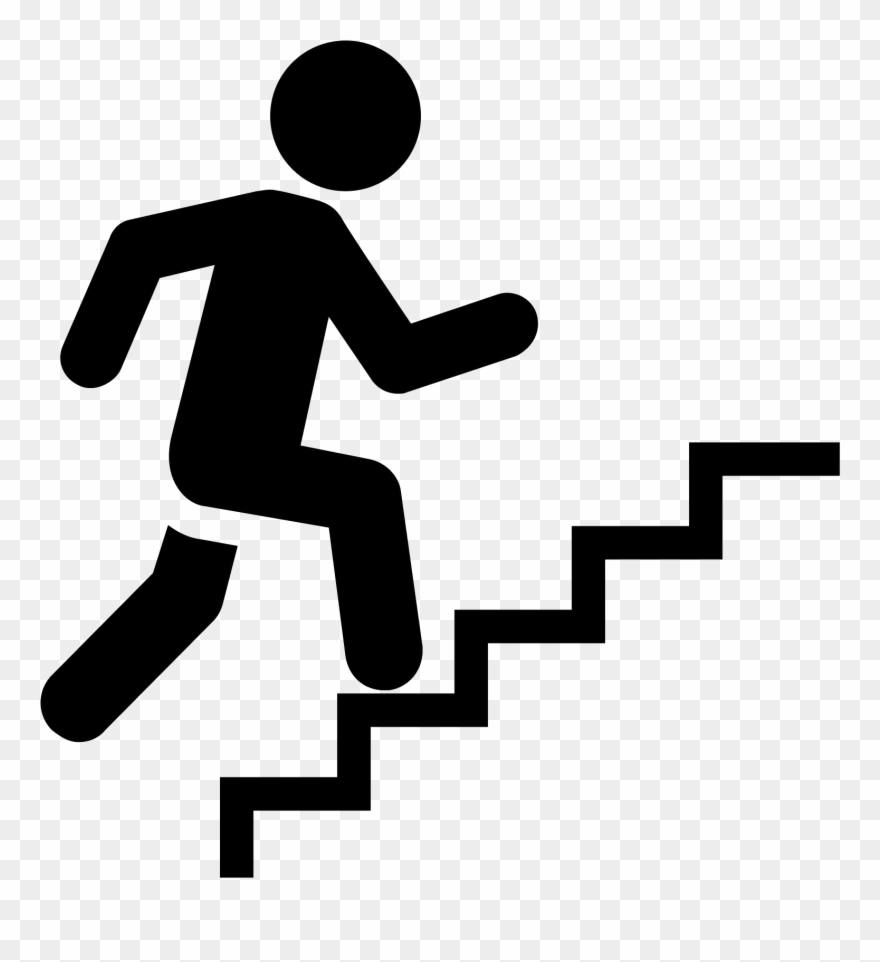 Staircase Filled Icon Clipart