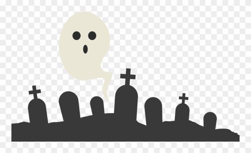 Ghostly Clipart Grave Yard - Grave Yard Clip Art - Png Download