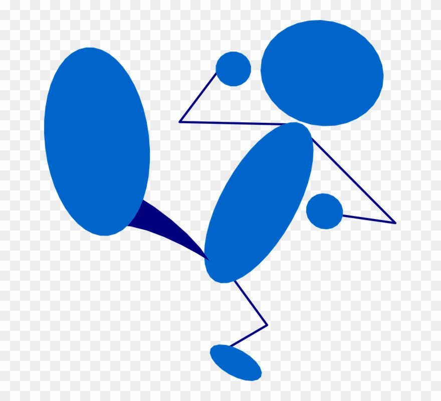 Tube Bonhomme Allumette - Kick Someone Clip Art - Png Download