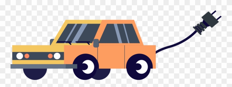 Electric Car Electric Vehicle Electricity - Car Clipart