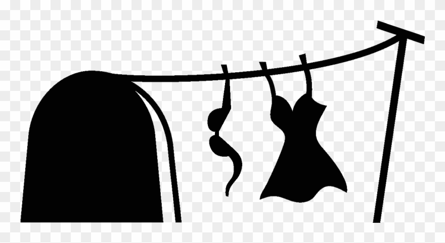 Sticker Trou De Souris Avec La Dame Blanchisserie Ambiance - Clothing Clipart