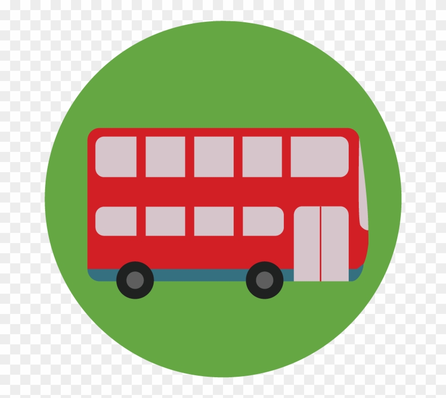Popular Images - Bus Icon Flat Png Clipart