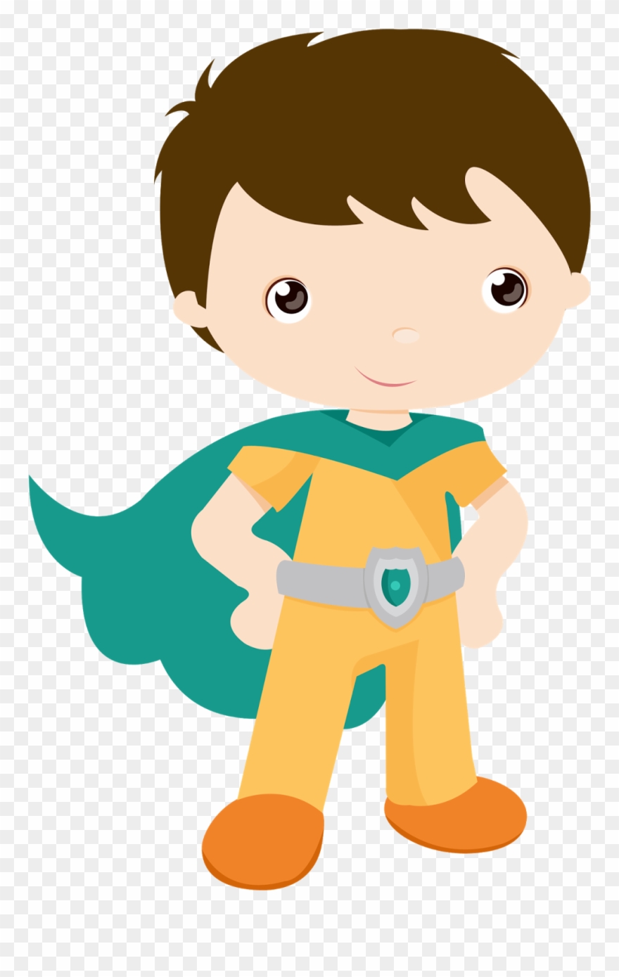 Vector Free Kids Dressed As Superheroes Clipart - Superhero Clipart - Png Download