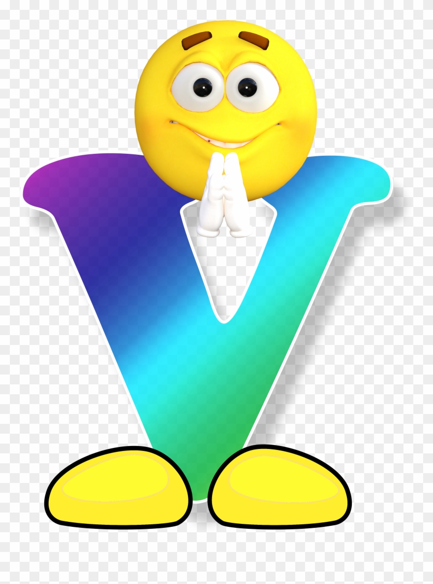 Abc-1663421 960 - Smiley Letters V Clipart