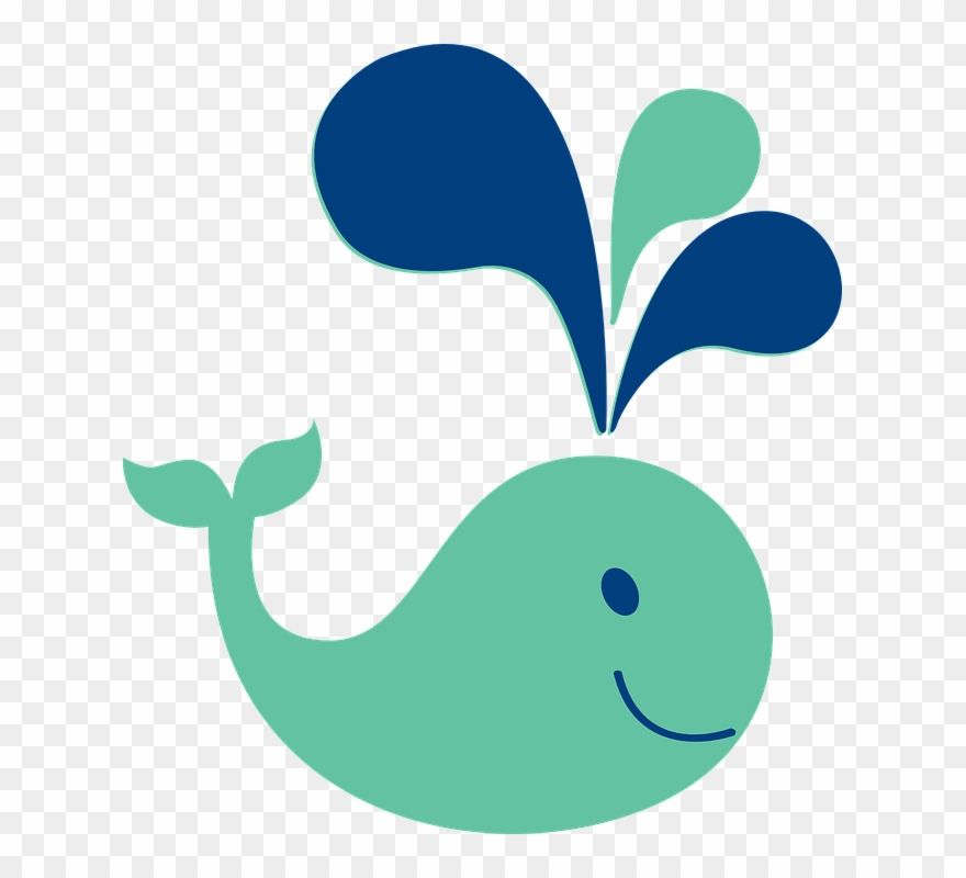 Free Seal Stencil - Baby Shower Whale Clipart