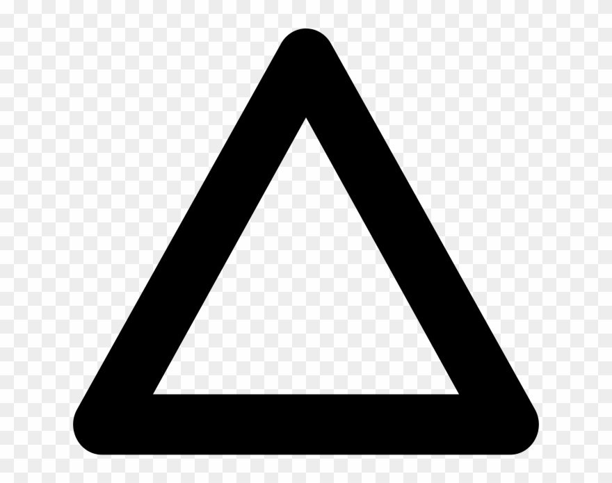 Clipart Royalty Free Library Black Triangle Clipart - 警告 图标 - Png Download