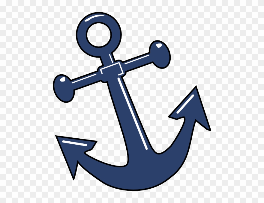Tilted Anchor Clip Art At Clker Com Vector Clip Art - Anchor Clipart - Png Download