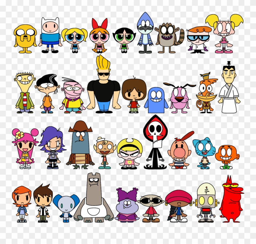 Top 4 Childhood Cartoons Clipart