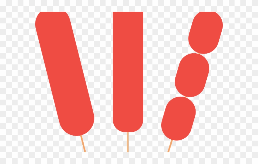 Hot Dog Clipart Hotdog Stick - Kebab - Png Download