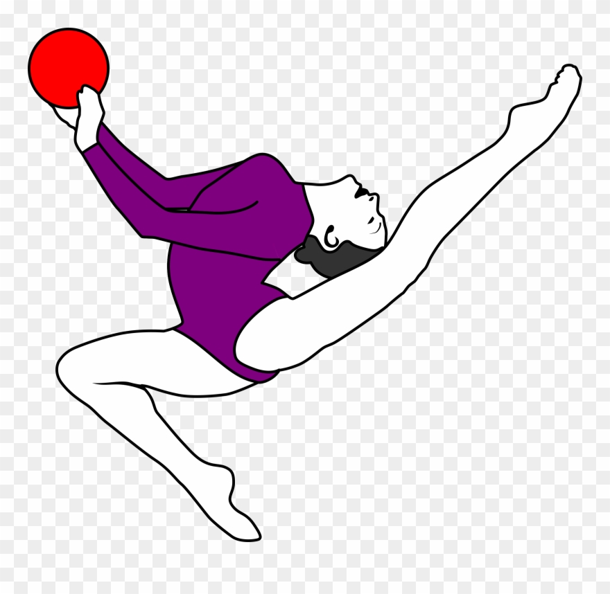 Rope Ribbon Ball - Desenho De Ginastica Ritmica Clipart