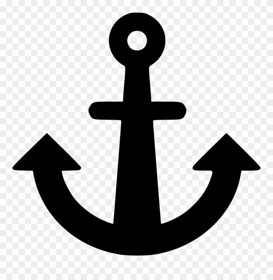 Transparent Navigation Svg Png Icon - Flat Anchor Icon Clipart