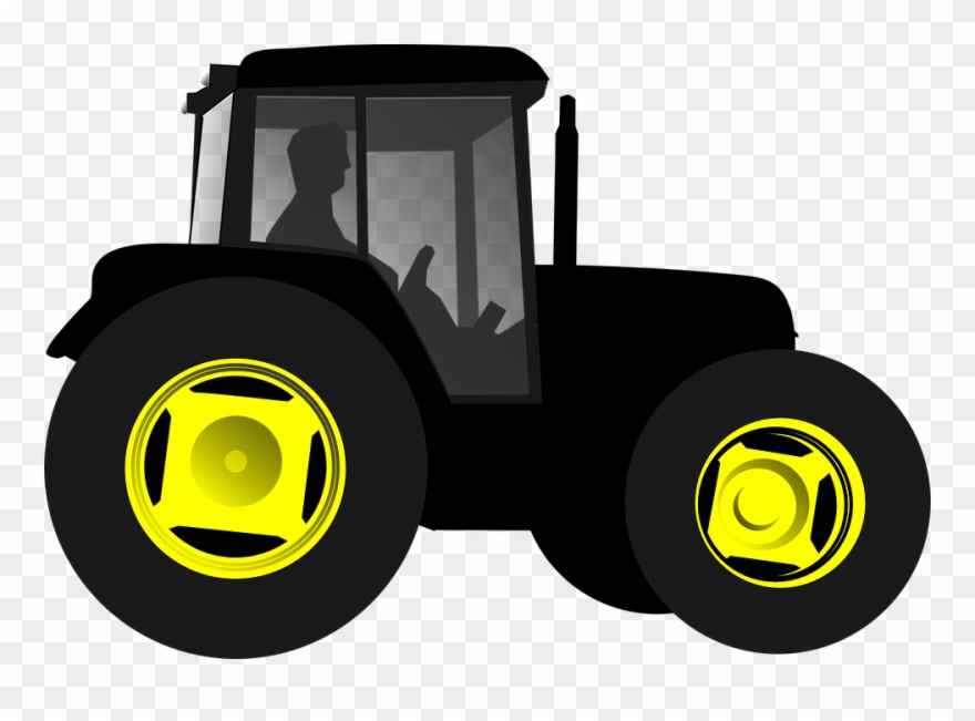 Afro Clipart Cartoon Hair - Cartoon John Deere Tractor - Png Download