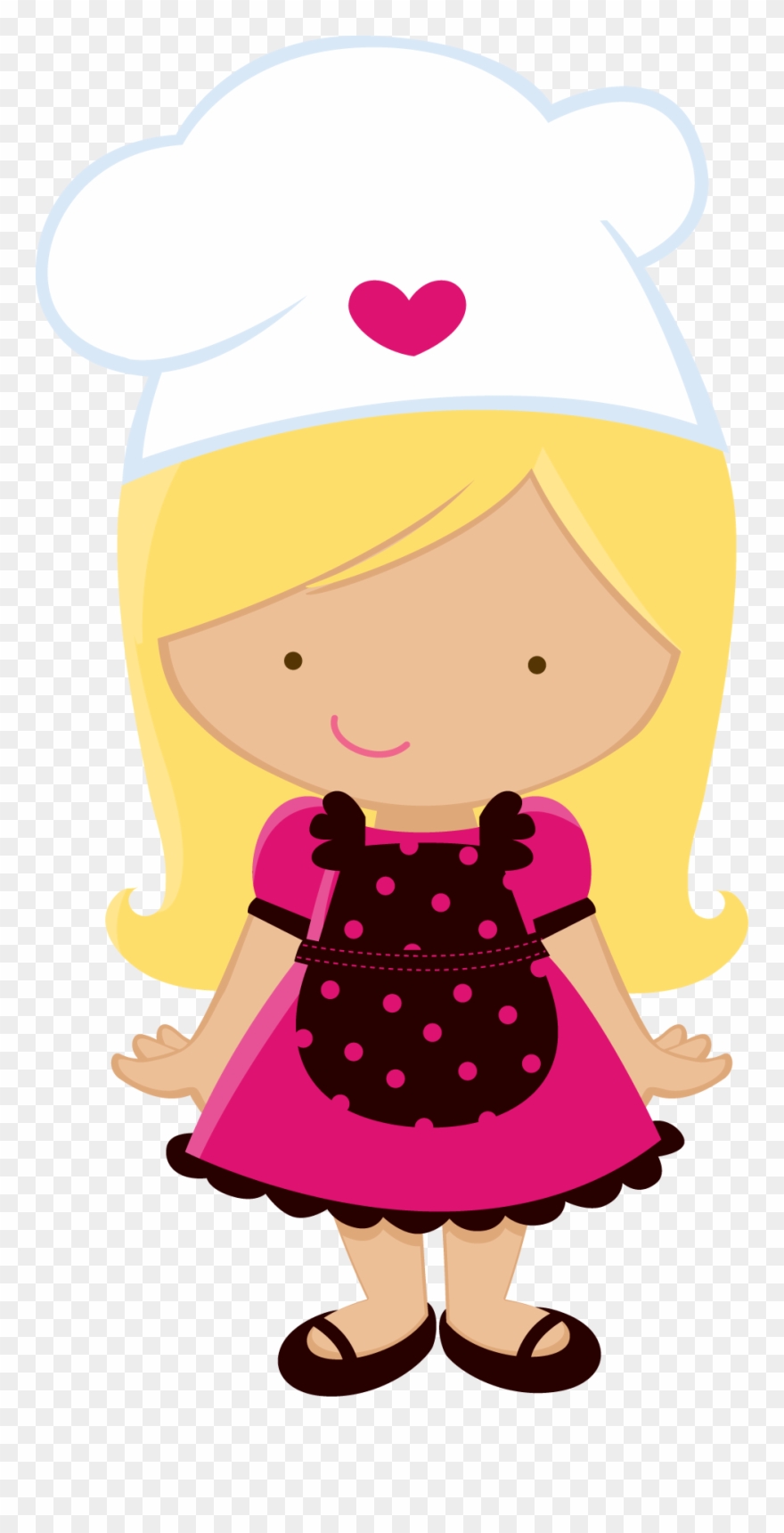 Menina Chefe De Cozinha Desenho Clipart