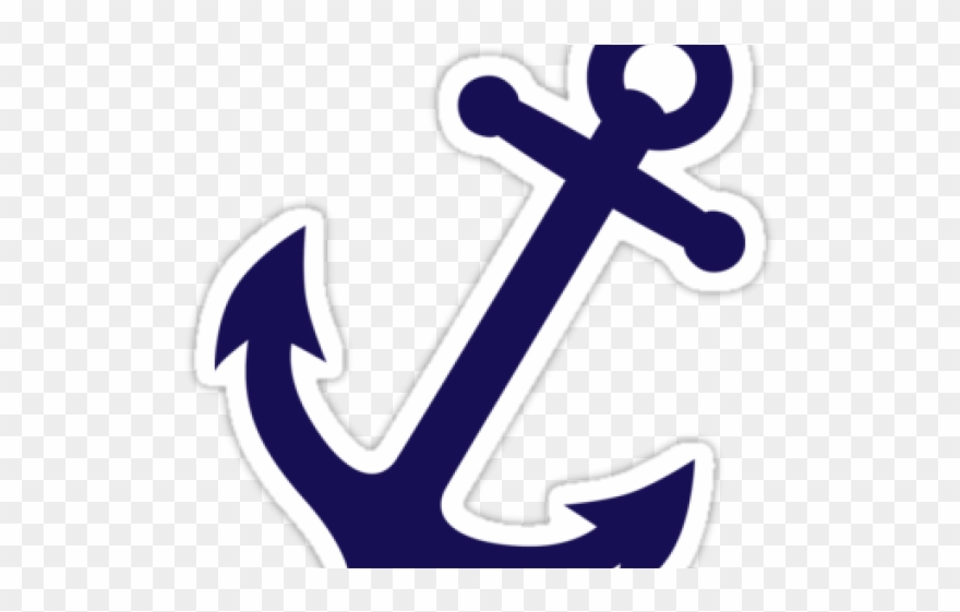 Anchor Clipart Sailor - Navy Blue Anchor - Png Download