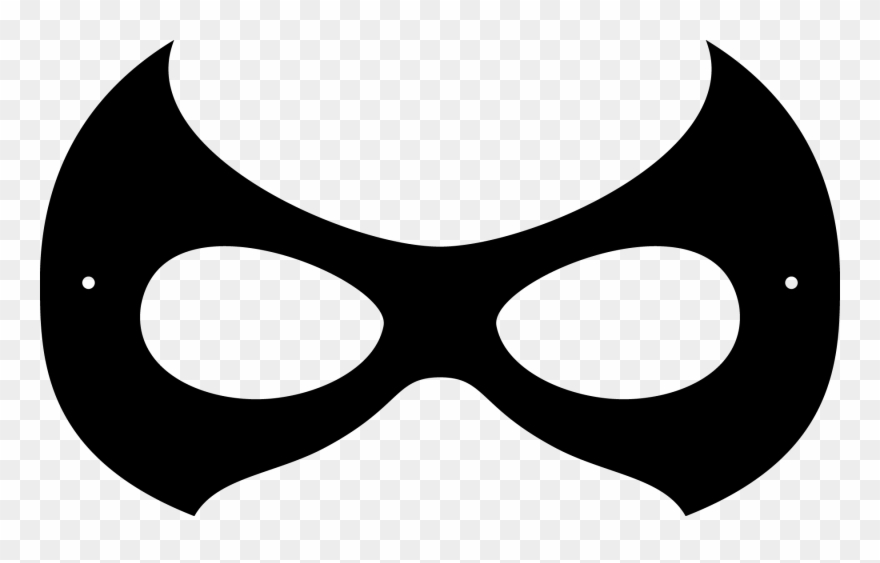 Robin Clipart Mask - Printable Bat Girl Mask - Png Download