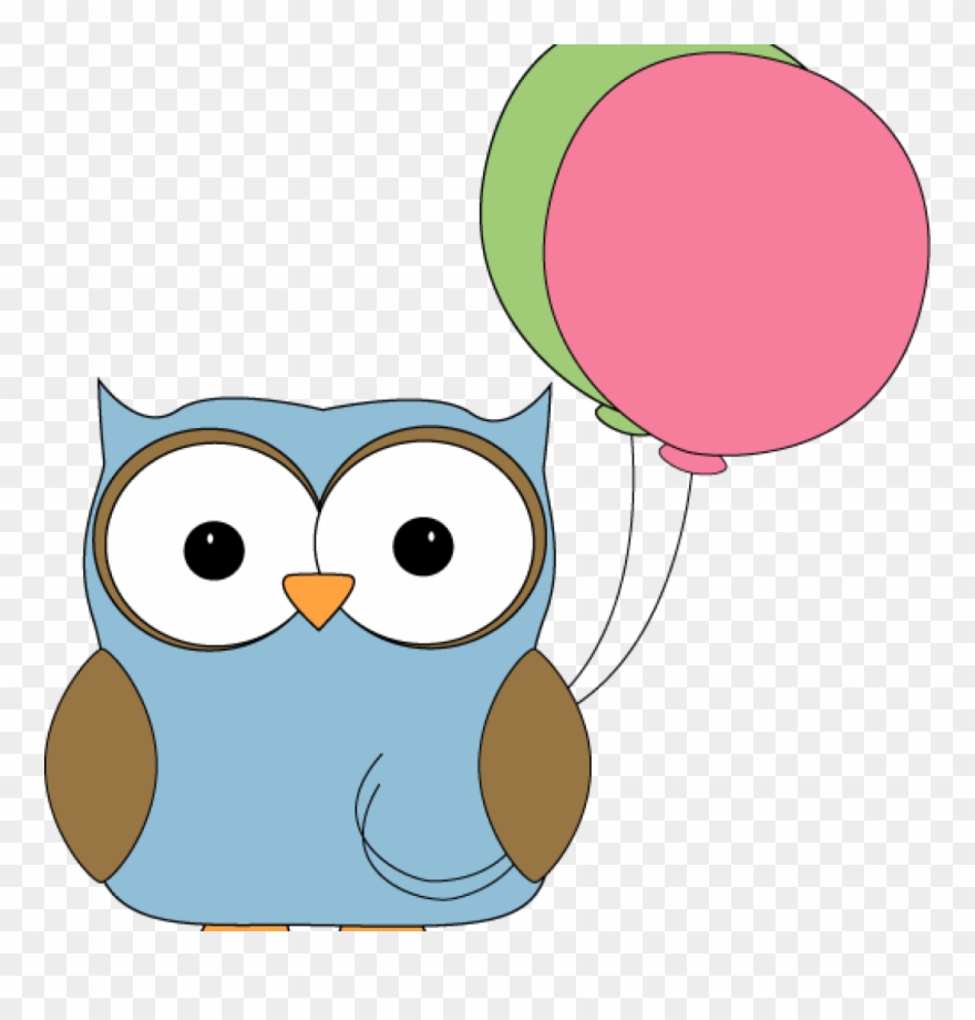 Cute Clipart Owl Clip Art Owl Images Dinosaur Clipart - Owl With Balloon Clipart - Png Download