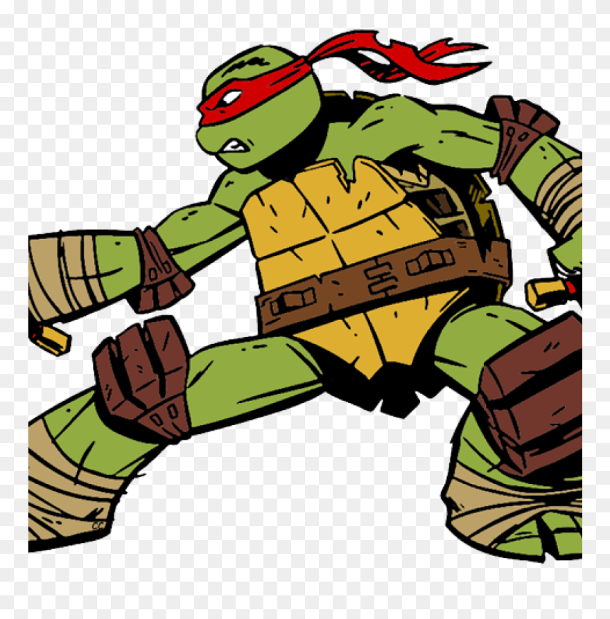 Tmnt Clipart Teenage Mutant Ninja Turtles Clip Art - Ninja Turtles Raphael Cartoon - Png Download