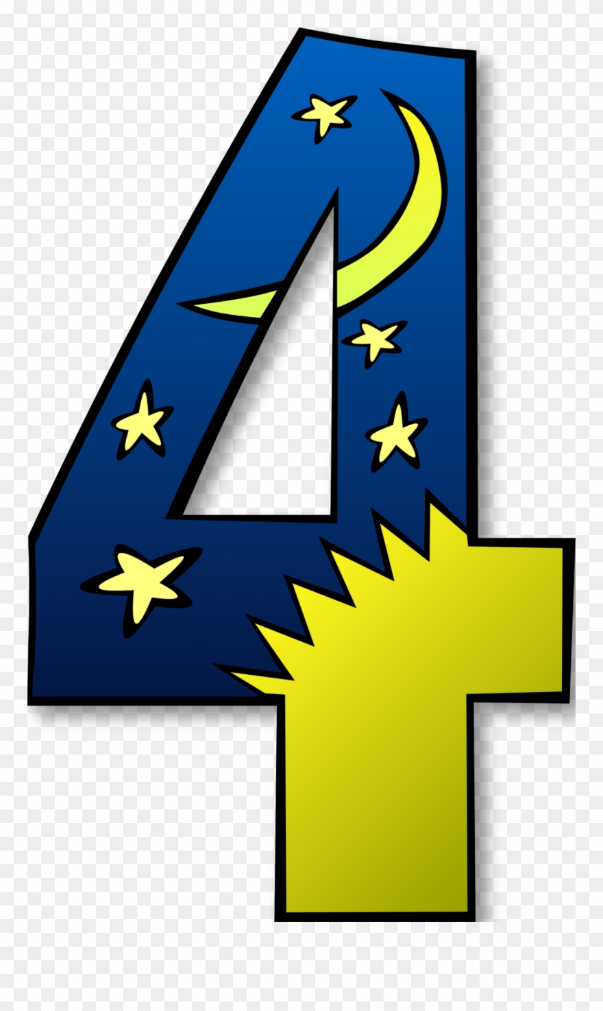 Clip Art Creation Day Number Ge Super Duper Svg - Creation Day 4 Clipart - Png Download