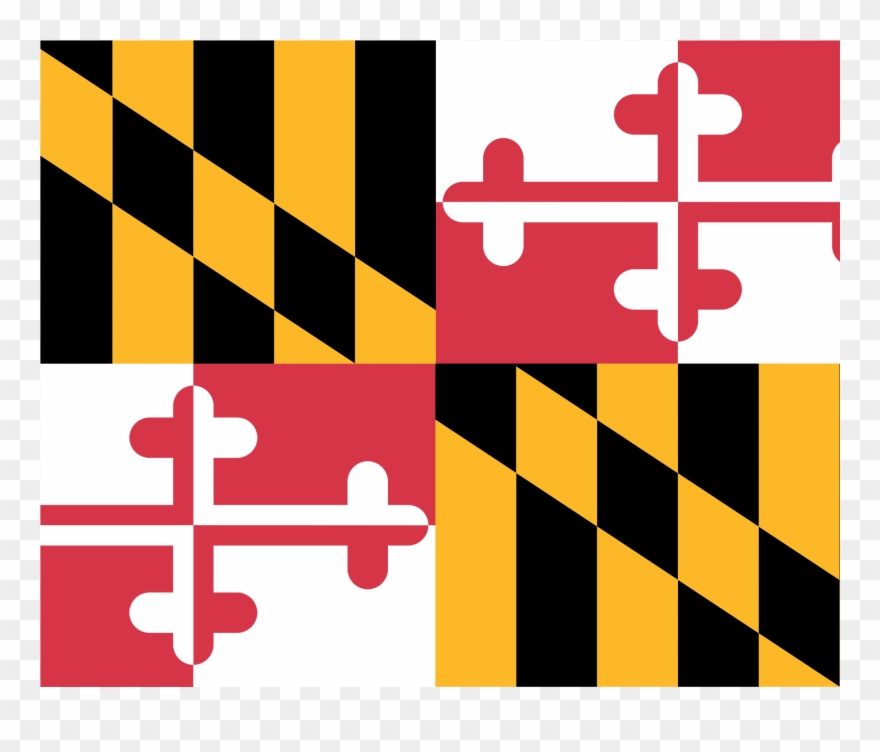 Clip Arts Related To - Maryland Flag - Png Download