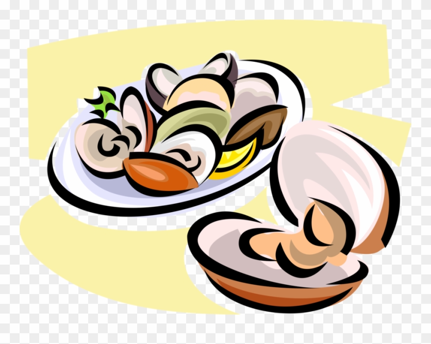 Image Freeuse Library Oyster Vector Mollusk - Illustration Clipart