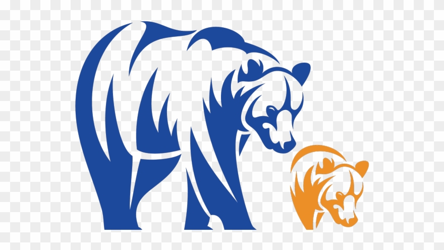 Bear Cub Clipart Silhouette Pattern - Dessin D Ours Stylisé - Png Download